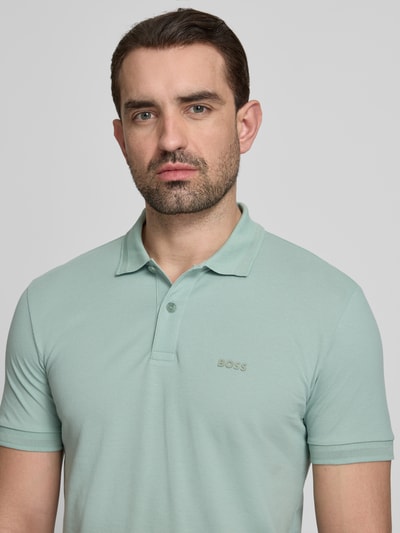 BOSS Green Regular Fit Poloshirt aus reiner Baumwolle Modell 'PIO 1' Lind 3