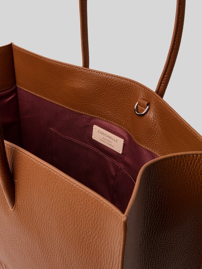 Coccinelle Hand Bag mit Logo-Prägung Modell 'Myrtha' Cognac 5