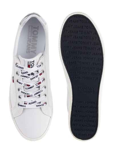 Tommy Jeans Sneaker aus Canvas Weiss 4