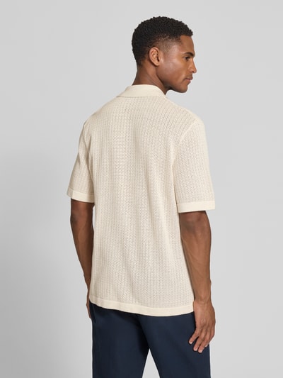 JACK & JONES Premium Regular Fit Freizeithemd in Strick-Optik Modell 'Owen' Beige 5