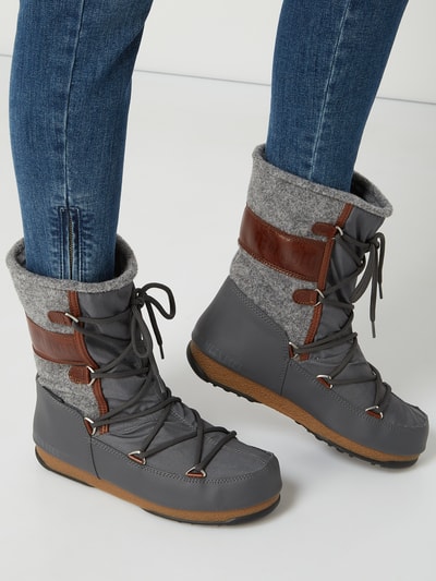 Moon Boot Moonboots mit Filzeinsatz - wasserdicht Dunkelgrau 3