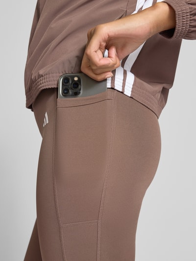 adidas Sportswear Leggings mit Logo-Print Modell 'Ess' Dunkelbraun 3