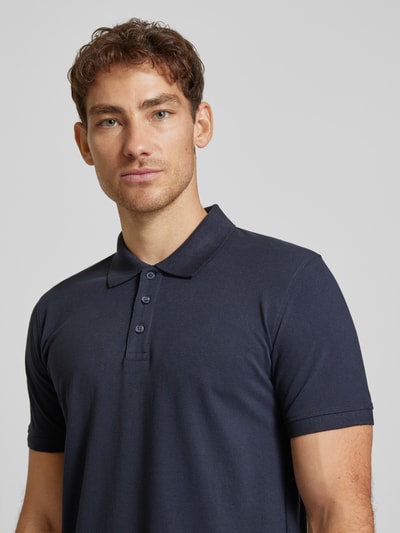 Matinique Poloshirt in melierter Optik Marine 3