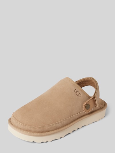 UGG Instappers met enkelband, model 'GOLDENCOAST CLOG II' Zand - 1