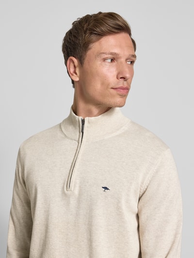 Fynch-Hatton Gebreide pullover met schipperskraag Offwhite - 3
