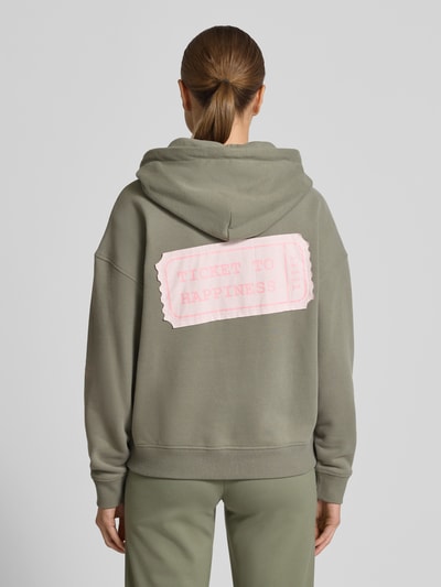 Smith and Soul Oversized Sweatjacke mit Kapuze Khaki 5
