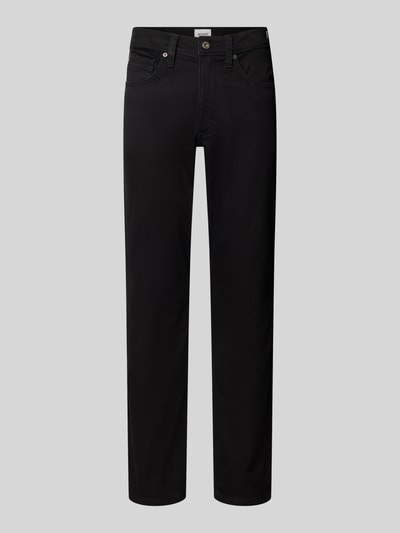 Produktfoto, Straight Fit Jeans aus Baumwoll-Mix mit Viskose-Anteil von Mustang in Schwarz, 5-Pocket-Design, Modell 'WASHINGTON', Knopf- und Reißverschluss, geeignet für Herren