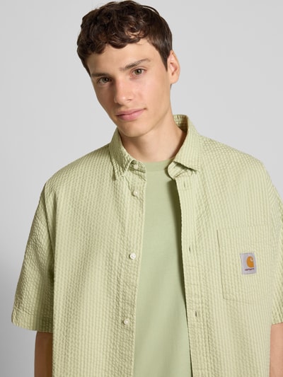 Carhartt Work In Progress Vrijetijdsoverhemd met structuurpatroon Lichtgroen - 3