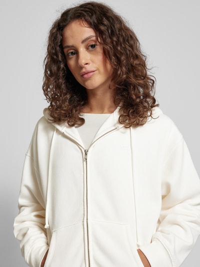 Levi's® Sweatjacke mit überschnittenen Schultern Modell 'EVERYDAY' Offwhite 3