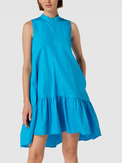 0039 Italy Mini-jurk met volantzoom, model 'Roma' Turquoise - 4