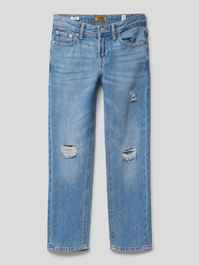 Jack & Jones Regular fit jeans in destroyed-look Blauw - 1