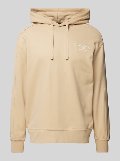 Tommy Jeans Hoodie met labelstitching Beige - 2