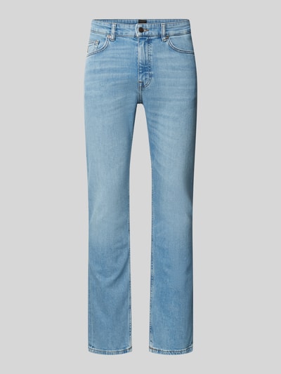 BOSS Orange Slim fit jeans met labeldetail, model 'DELAWARE' Jeansblauw - 2