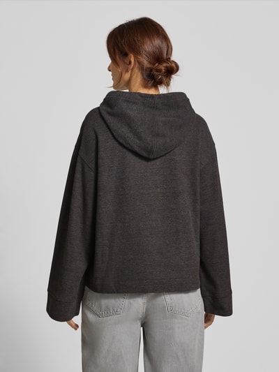 Jake*s Casual Hoodie Schoko Melange 5