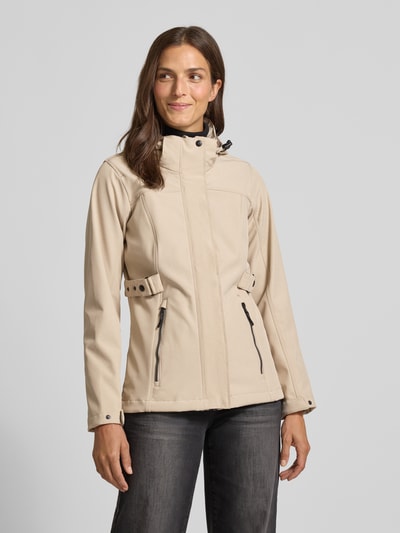 G.I.G.A. DX Jacke mit Kapuze Beige Melange 4