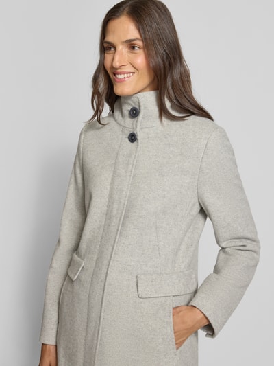 Gil Bret Mantel mit Stehkragen Hellgrau Melange 3