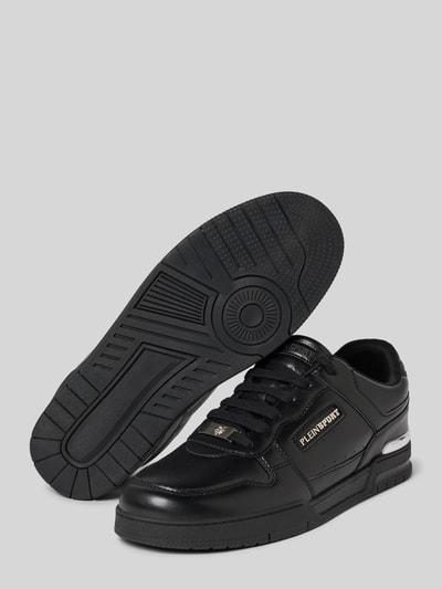 PLEIN SPORT Sneakers van leer met vetersluiting, model 'VIPER II'  - 4