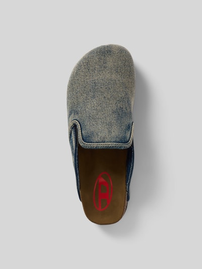 Diesel Hausschuhe in Denim-Optik Mittelgrau 4