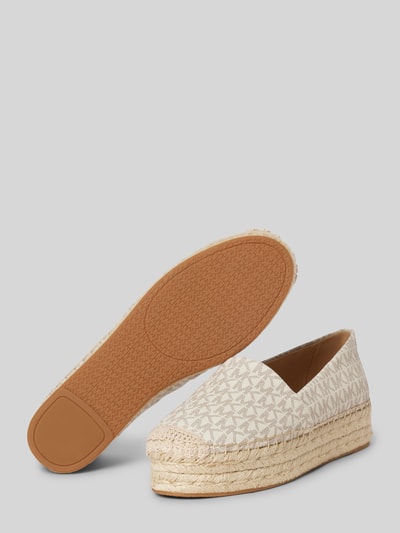 MICHAEL Michael Kors Espadrilles mit Logo-Print Modell 'LYNN' Ecru 4