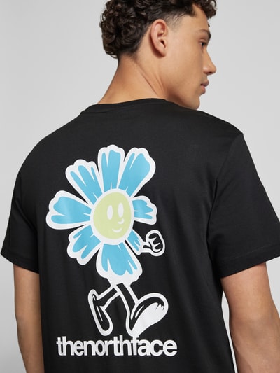 The North Face T-Shirt mit Label-Print Black 3