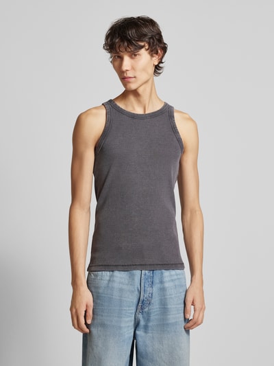 Jack & Jones Tanktop in Ripp-Optik Modell 'CONCRETE WASHED' Anthrazit 4