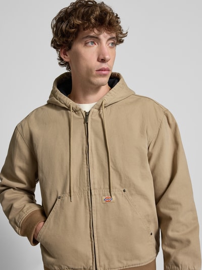 Dickies Jacke mit Kapuze und Label-Detail Modell 'HILHAM HOODED' Beige 3