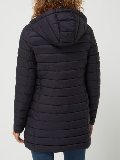 Montego Lange jas met capuchon  Donkerblauw - 5