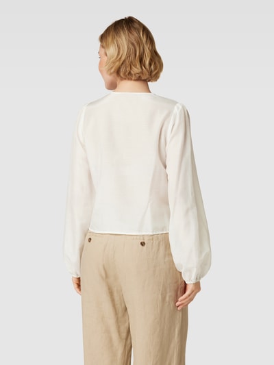 MAX&Co. Bluse mit Seiden-Anteil und Volants Modell 'CASETTA' Weiss 5