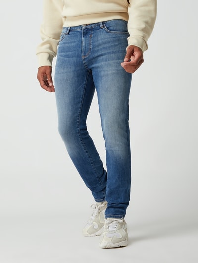 REVIEW Skinny Fit Jeans mit Knopf- und Reißverschluss Blau 4