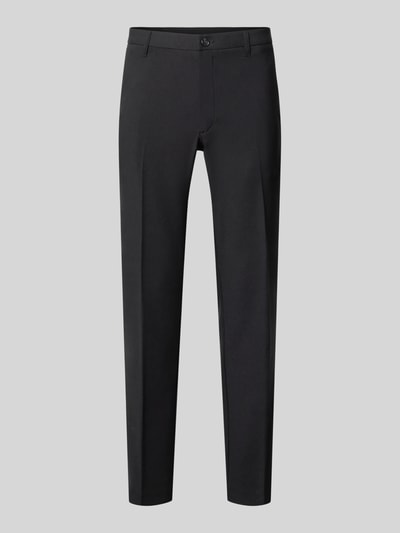 Produktfoto, Straight Fit Stoffhose mit kantami od MCNEAL z elastycznej mieszanki materiałów, wpuszczane kieszenie, kieszenie z tyłu, zapięcie na guzik i zamek błyskawiczny, szerokość w rozmiarze 50: 43 cm, długość wewnętrzna nogawki w rozmiarze 50: 70 cm