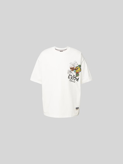 Evisu Oversized T-Shirt aus Baumwolle Weiss 1