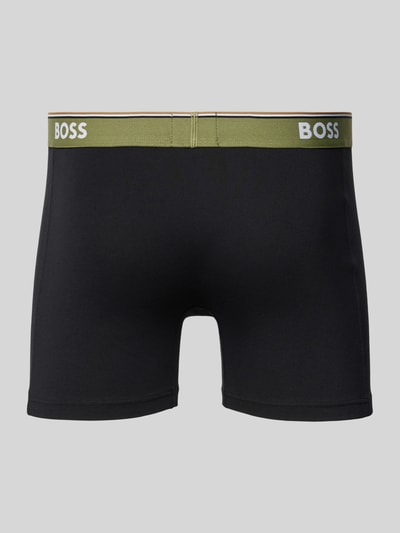 BOSS Trunks mit elastischem Label-Bund Modell 'Power' im 3er-Pack Black 3