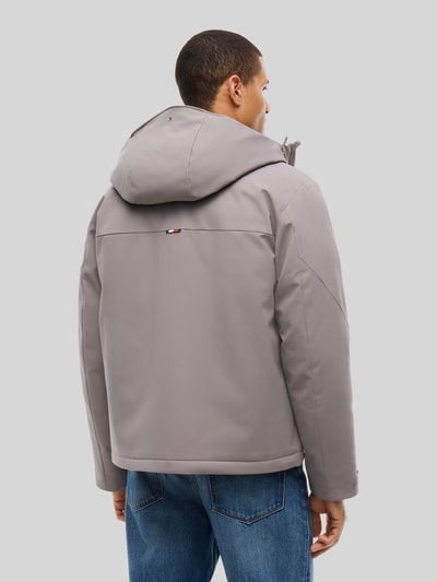 Tommy Hilfiger Pufferjacke mit Zweiwege Reißverschluss Hellgrau 5