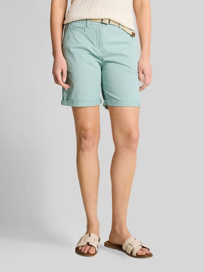 Tom Tailor Chinoshorts mit Gürtel Mint 4