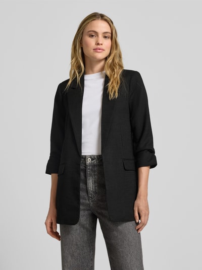 VERO MODA Regular Fit Longblazer mit Viskose-Anteil Modell 'FRIDA' Black 4