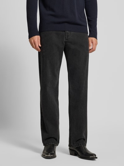 REVIEW Baggy fit jeans in 5-pocketmodel Zwart - 4