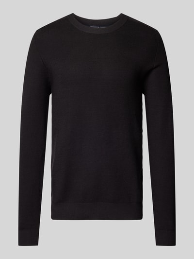 JOOP! Collection Strickpullover mit Rundhalsausschnitt Modell 'Marioson' Black 2