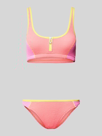 Banana Moon Bikini-Set mit Strukturmuster Modell 'BONGOPICA POPMI' Pink 1