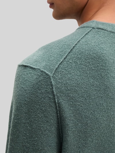 Marc O'Polo Sweter z mieszanki bawełny o miękkim, fakturowanym wyglądzie Trzcinowy 3