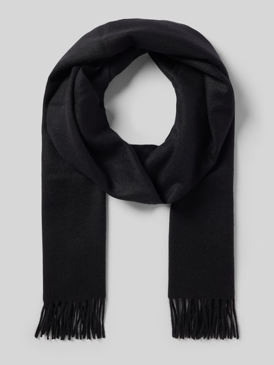 SALMONE Sjaal van puur kasjmier Zwart - 1