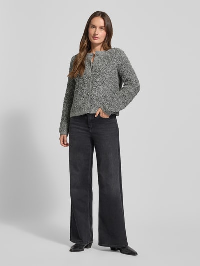 comma Vest met knoopsluiting Antraciet - 1