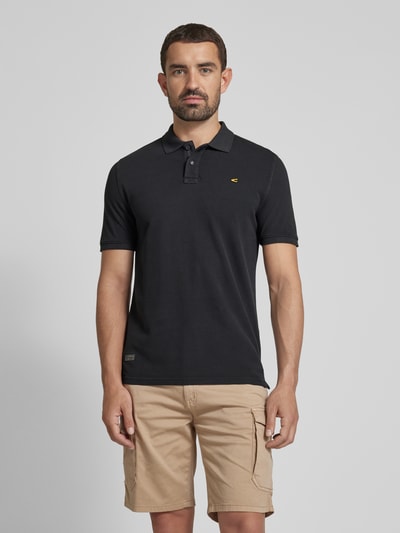 camel active Poloshirt met labelstitching Antraciet - 4