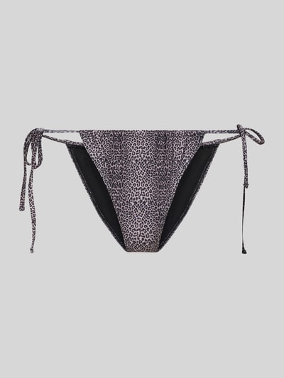 Produktfoto, Bikini-Slip von Pieces, Modell 'BAOMI', Optik:Allover-Muster, Details: seitliche Schnürung, Damen Bademode