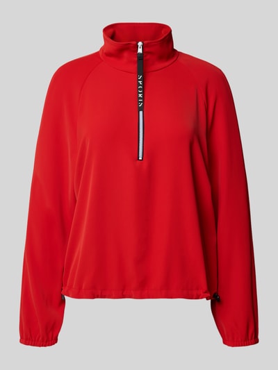 Marc Cain Blouse met lange mouwen en schipperskraag Rood - 2