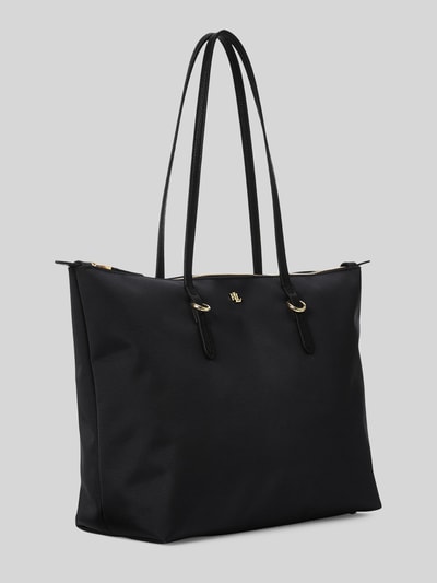 Lauren Ralph Lauren Torebka do ręki z detal z logo Czarny 3