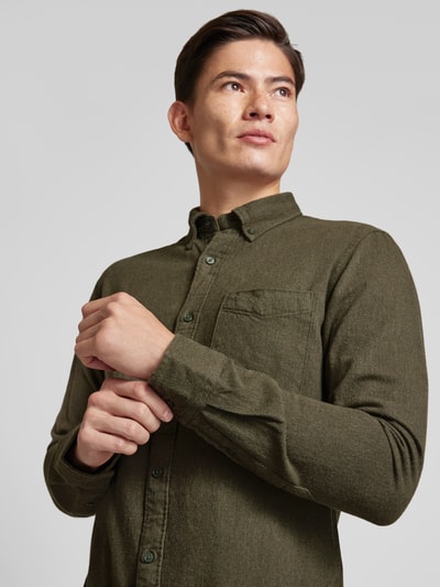 Jack & Jones Premium Koszula casualowa z kołnierzykiem typu button down model ‘BROOK’ Oliwkowy 3