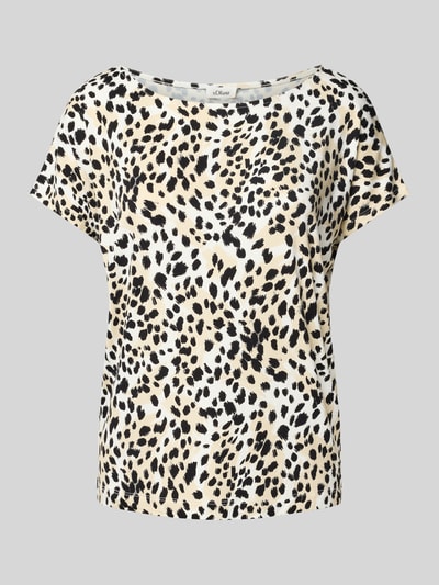 s.Oliver RED LABEL Loose Fit T-Shirt aus Viskose-Mix Offwhite 2