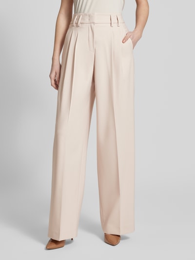 Raffaello Rossi Wide Leg Bundfaltenhose mit Bügelfalten Modell 'MAYLA' Sand 4