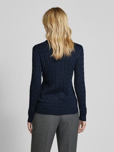 Lauren Ralph Lauren Gebreide pullover met ribboorden Marineblauw - 5