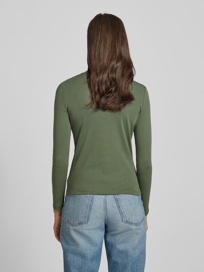 Christian Berg Woman Longsleeve mit Stehkragen Oliv 5